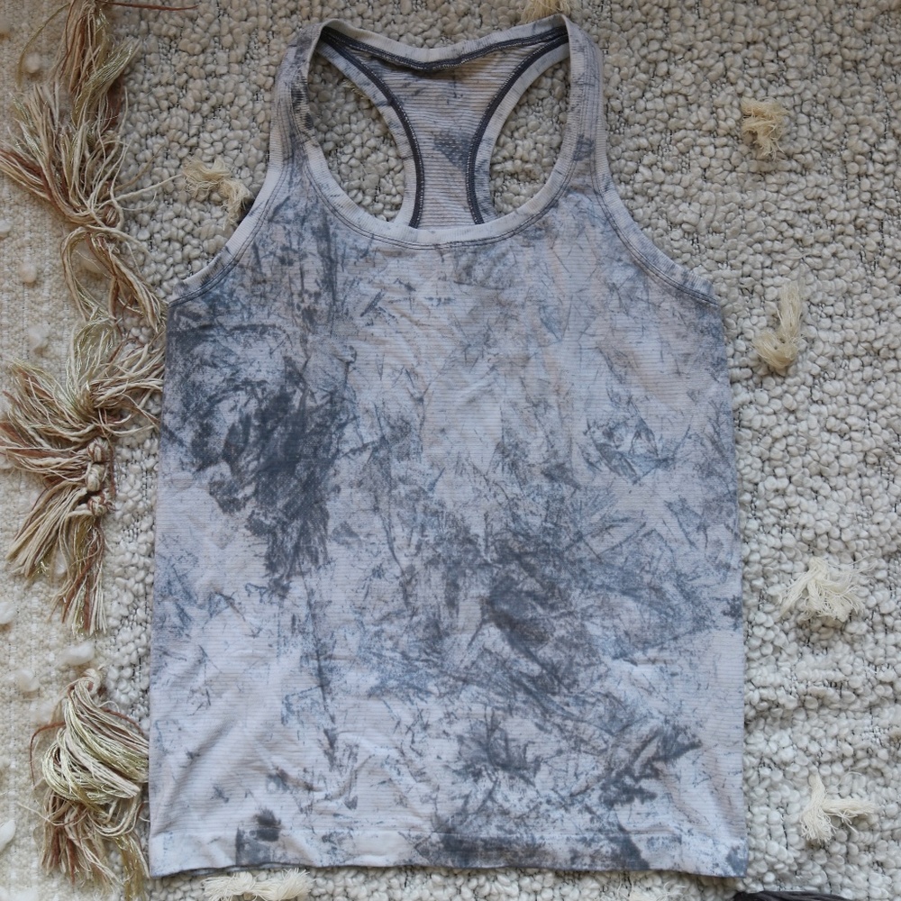 Lululemon Swiftly Tech Racerback 2.0 In Multi Dye White/Grey/Black